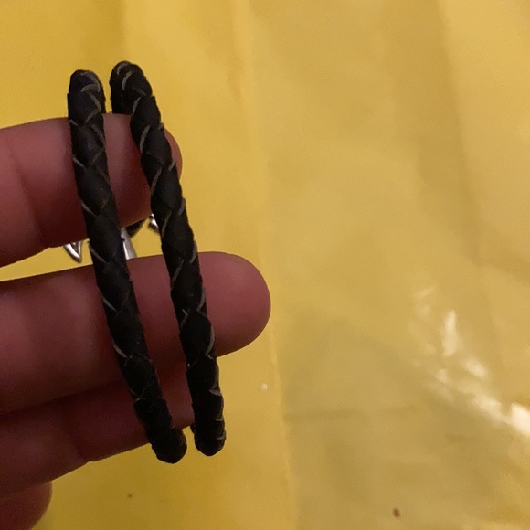 Handmade Cork Bracelet With Silver Anchor - Picture 3 of 3